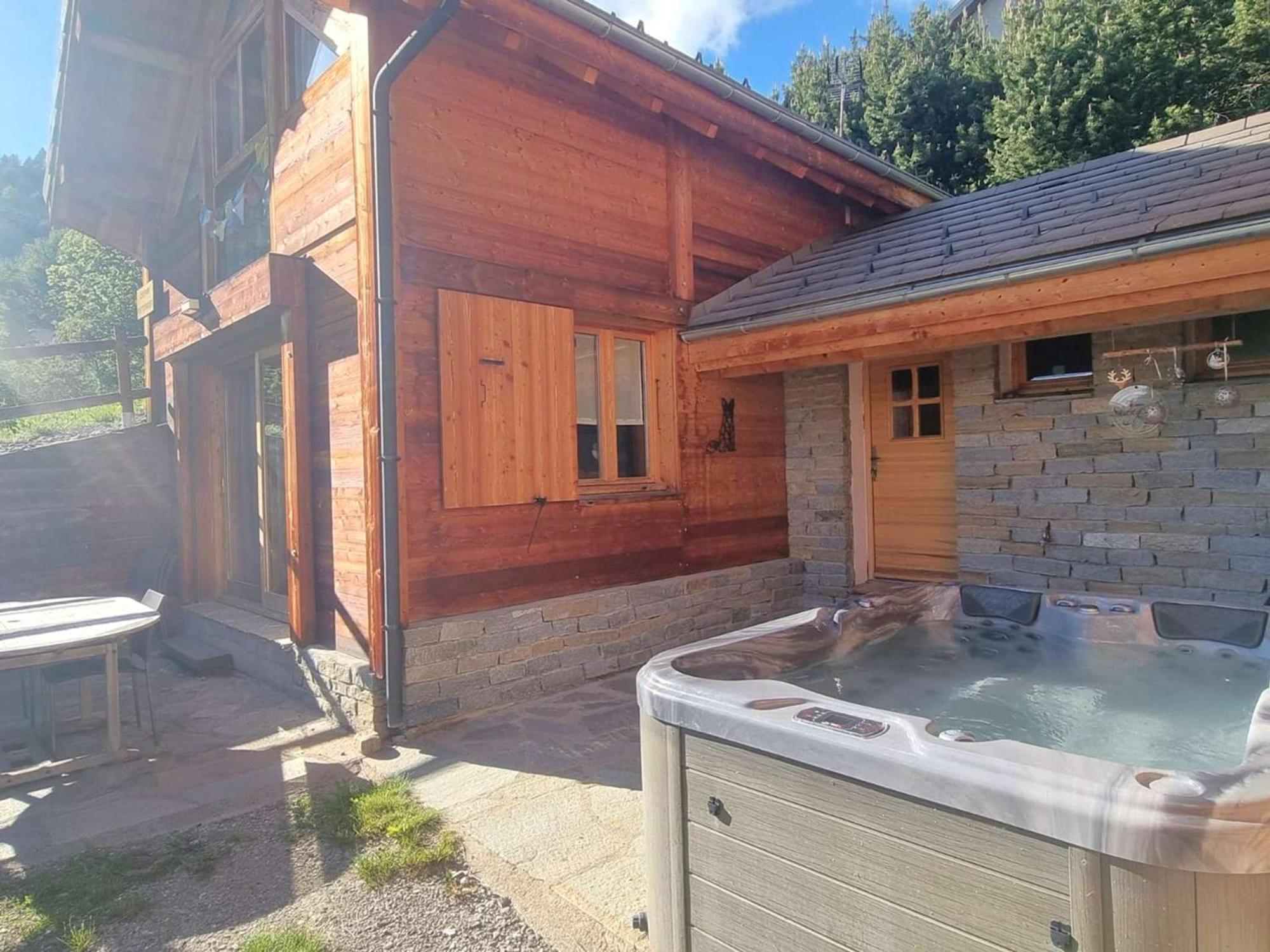 Chalet 6 Pers Avec Spa, Terrasse Plein Sud A Saint-Michel-De-Chaillol - Fr-1-393-22 Buitenkant foto